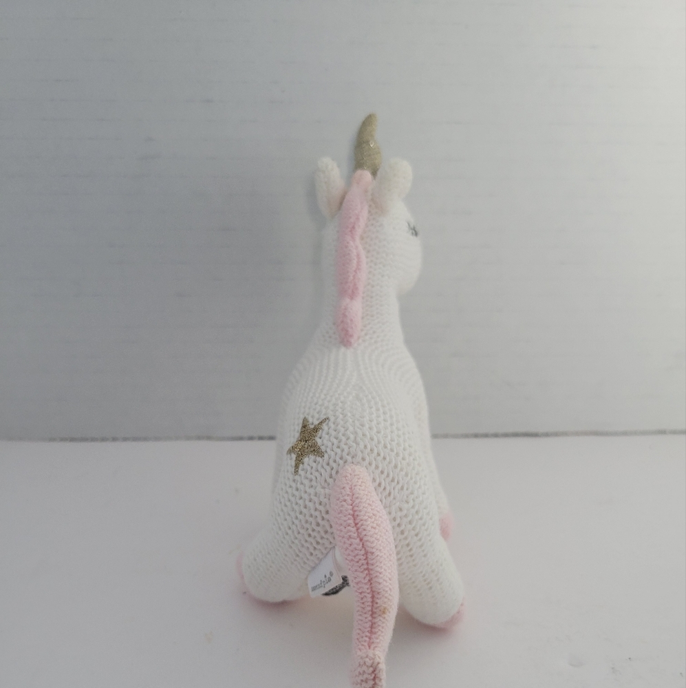 Mudpie Knit Unicorn Rattle - Picture 4 of 7